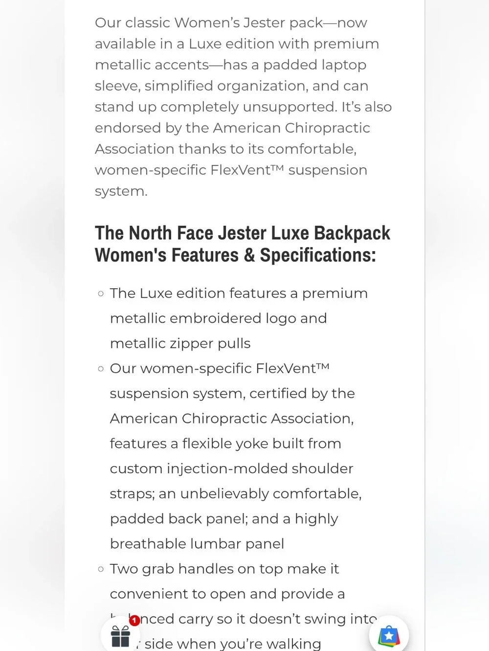 The North Face Jester Luxe Backpack - Space/Silver
